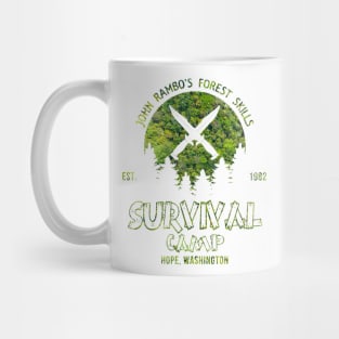 John Rambo Forest Skills Survival Camp First Blood Mug